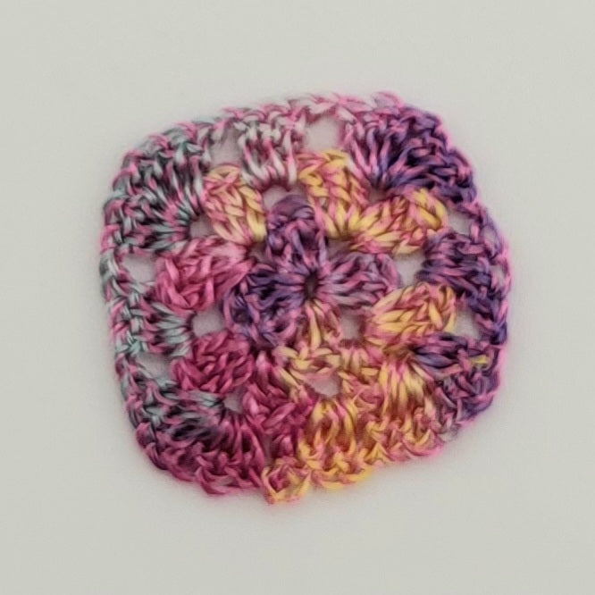 Crocheted Granny Squares - Various - 1/2" x 1/2" - 1/12 Scale Dollhouse Miniature