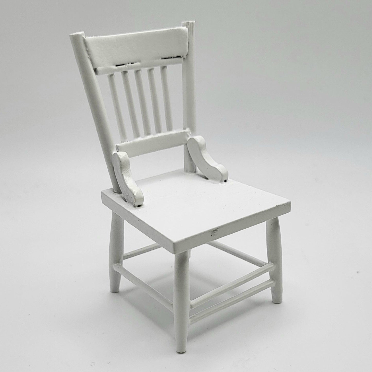 Kitchen Chair - White - 1/12 Scale Dollhouse Miniature