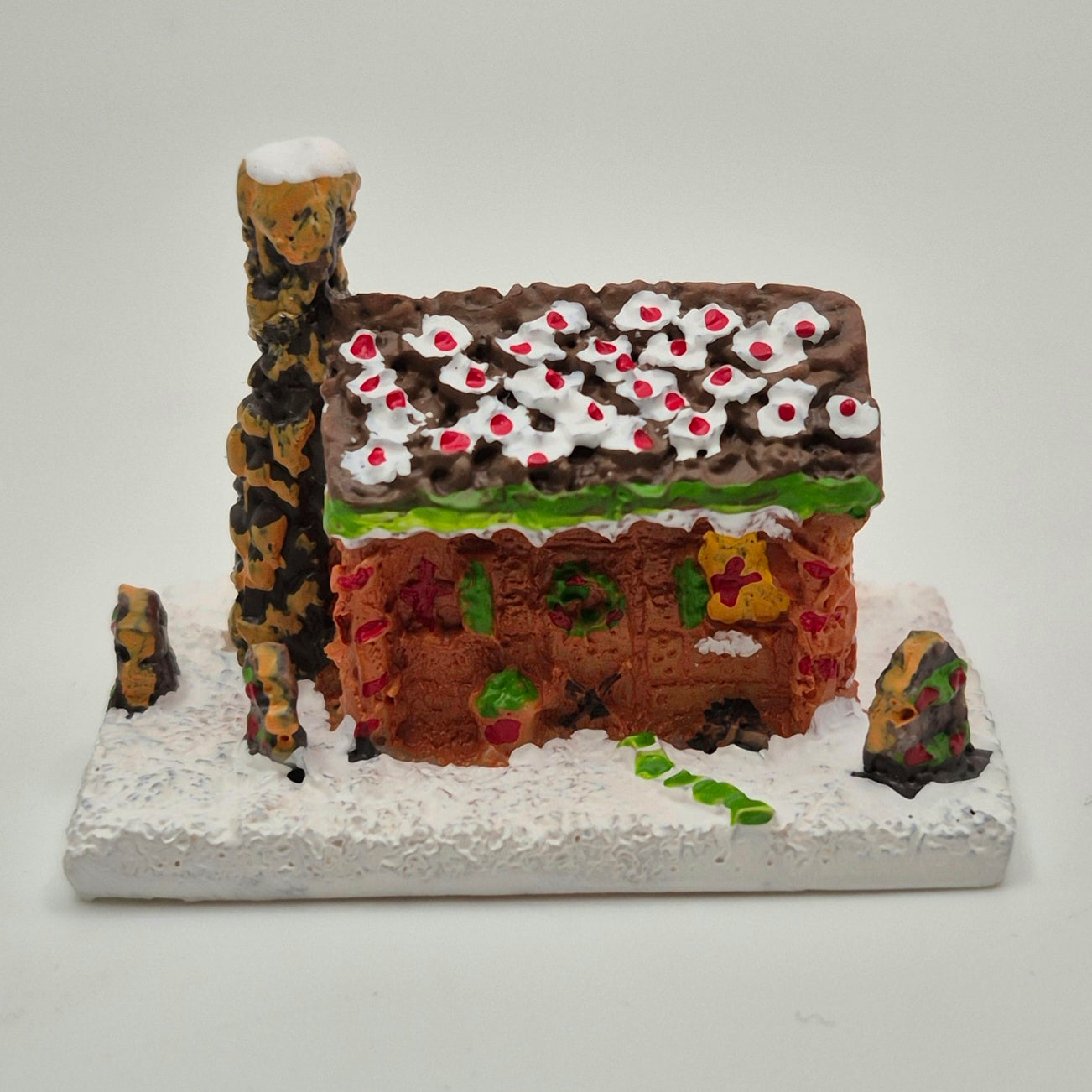 Gingerbread House Log Cabin - 1/12 Scale Dollhouse Miniature