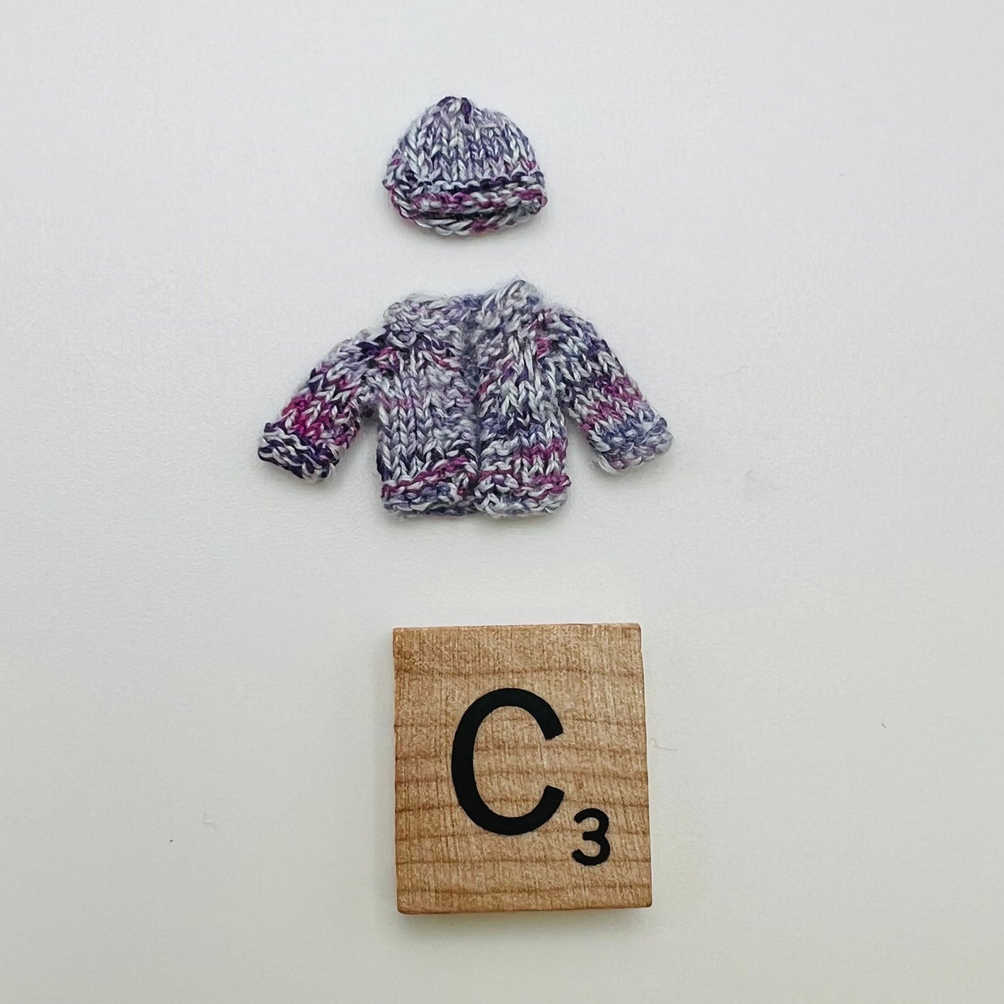 Knitted Sweater and Hat by Linda McTier
