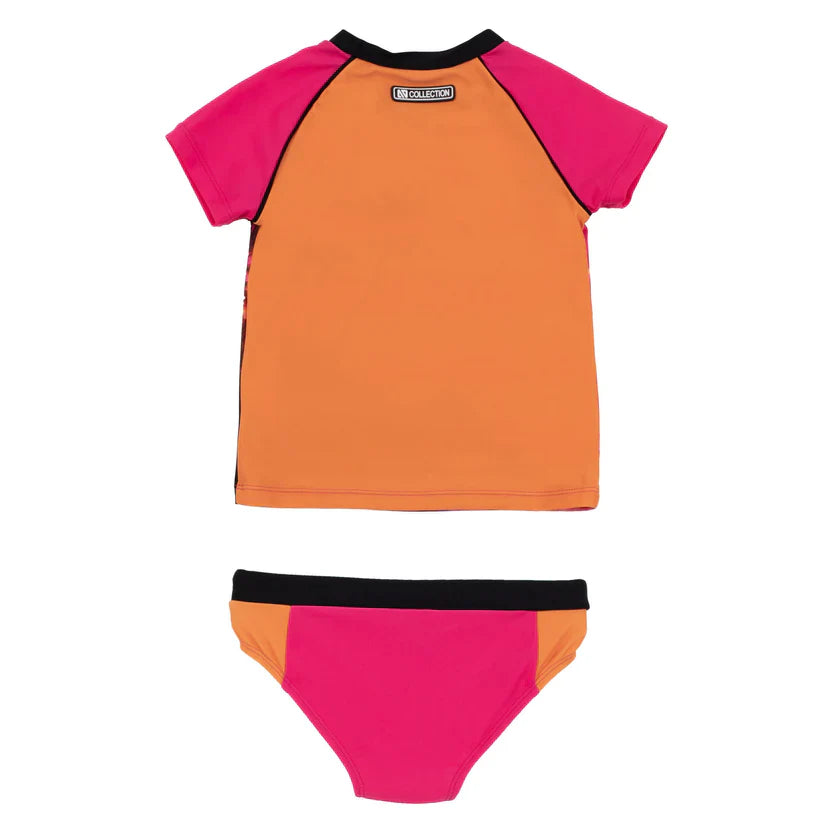 Fuchsia Two-Piece UV Swimsuit - Select Size