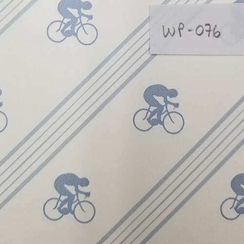 Blue Cyclist Wallpaper