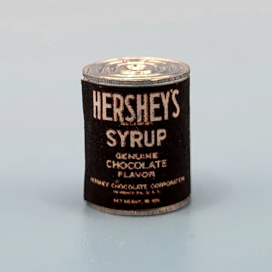Hershey's Chocolate Syrup in a Can - 1/12 Scale Dollhouse Miniature