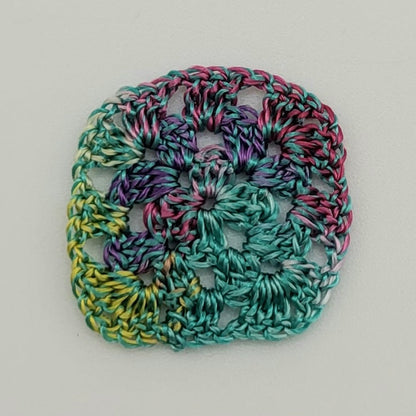Crocheted Granny Squares - Various - 1/2" x 1/2"  - 1/12 Scale Dollhouse Miniature