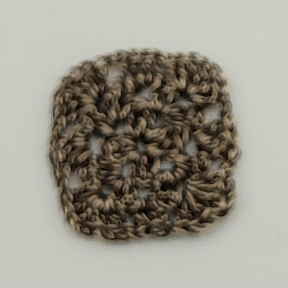 Crocheted Granny Squares - Various - 1/2" x 1/2"  - 1/12 Scale Dollhouse Miniature