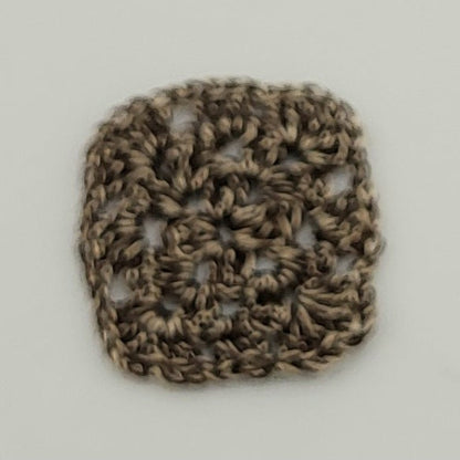 Crocheted Granny Squares - Various - 1/2" x 1/2"  - 1/12 Scale Dollhouse Miniature