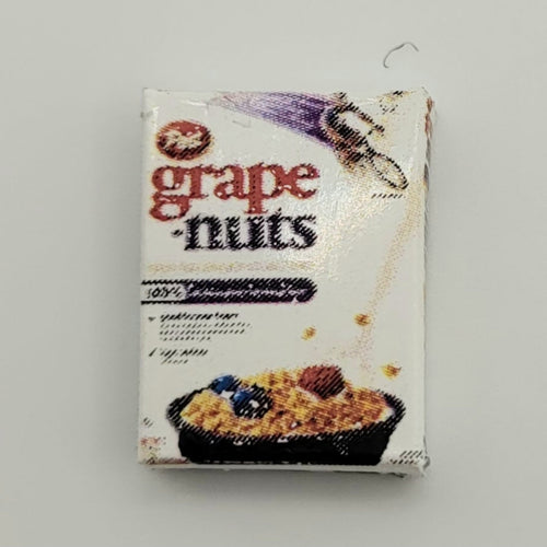 Grape Nuts Cereal Box - Paper - 1/12 Scale Dollhouse Miniature