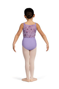 CL5247 - Girls Lilac Mesh Back Cami Leotard - Select Size