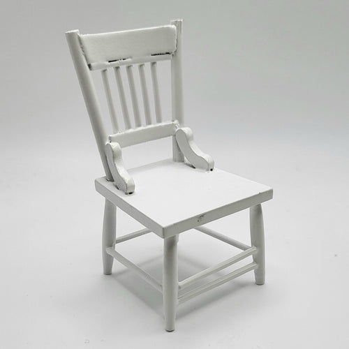 Kitchen Chair - White - 1/12 Scale Dollhouse Miniature