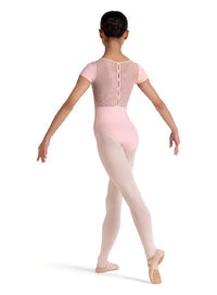 Embroidered Short Sleeve Leotard - Select Size