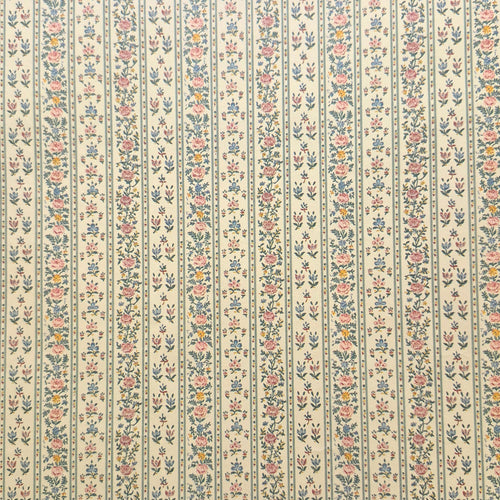 Floral Stripes "Shrewsbury" - Wallpaper
