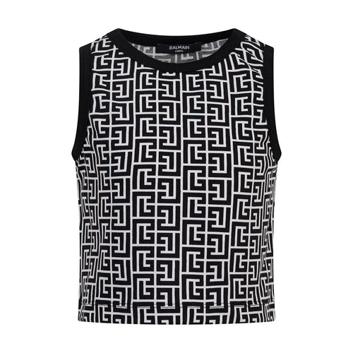 Balmain Kids Logo Tank Top