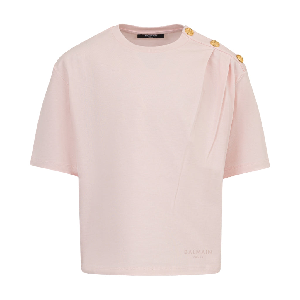 Balmain Kids Logo Top With Buttons