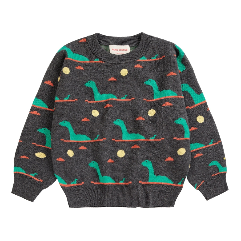 Bobo Choses Lake Monster All Over Jacquard Jumper