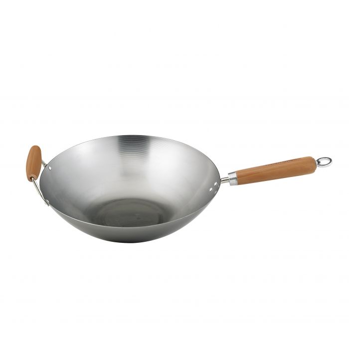 Carbon Steel Wok with Helper Handle