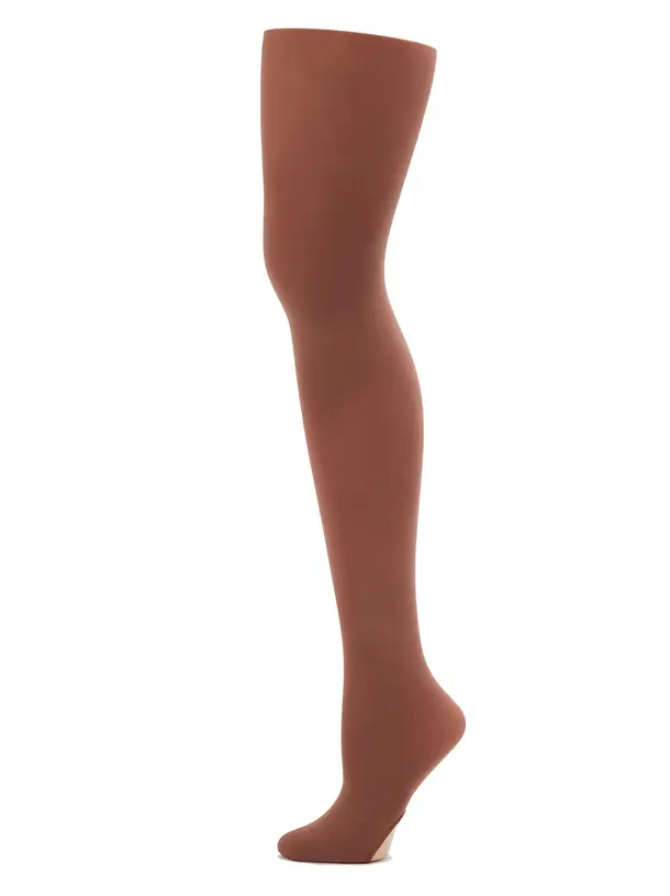 1916 Mocha Ultra Soft Self Knit Waistband Transition Tight - Select Size