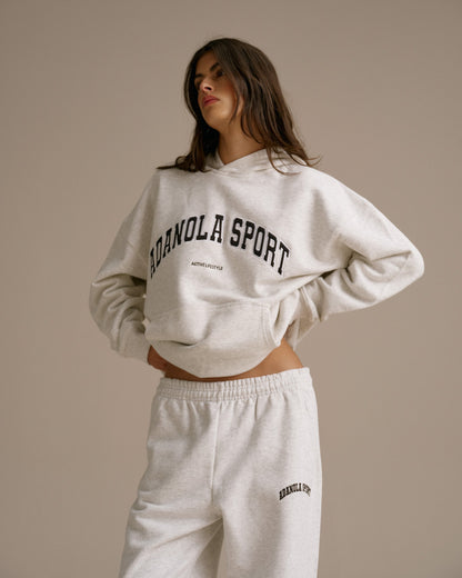 AS Oversized Hoodie - Light Grey Melange