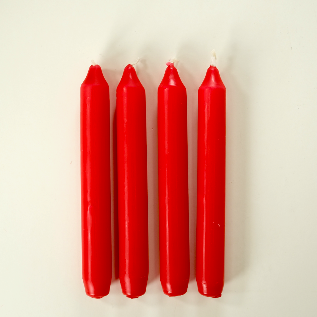 Crown Top Candle, Red
