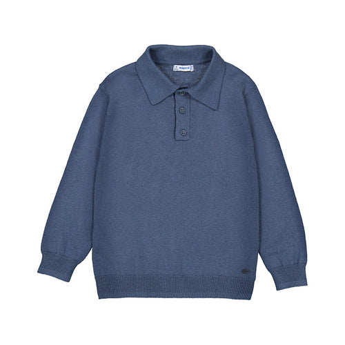 H. Steel L/S Knit Polo