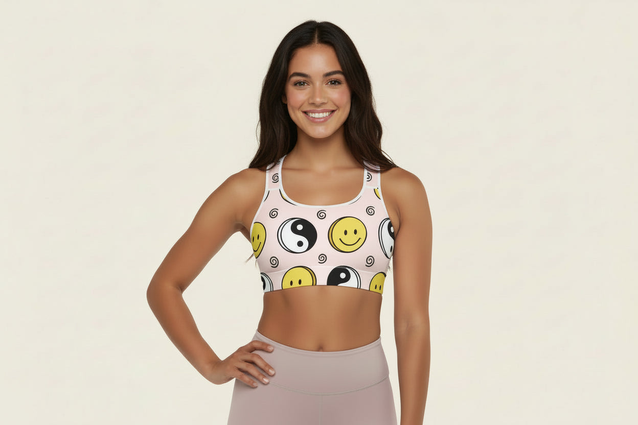 GymBumUK Happiness Padded Sports Bra
