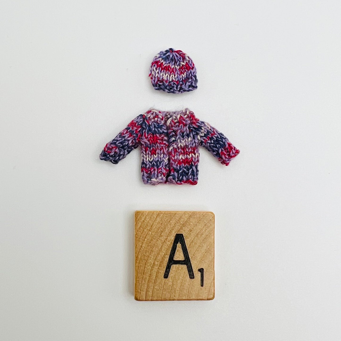 Knitted Sweater and Hat by Linda McTier
