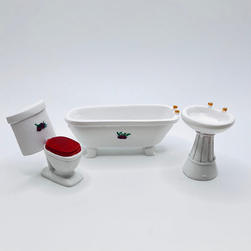 Bathroom Set 3 Pieces - 1/24 Scale