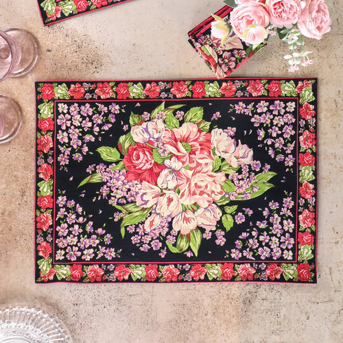 April Cornell - Blanche Black Placemat