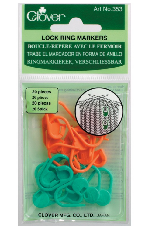 Clover Stitch Markers - Locking