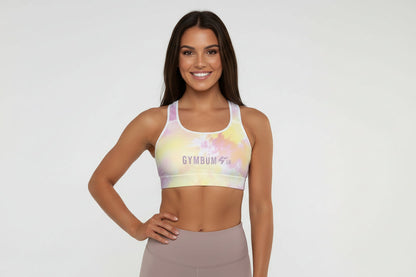 The Gymbum UK QuickDry Tie Dye Padded Sports Bra