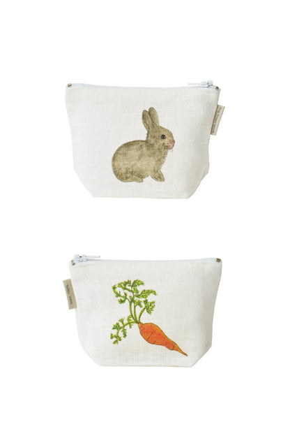 Isabelle Boinot Pouch Rabbit and  Carrot