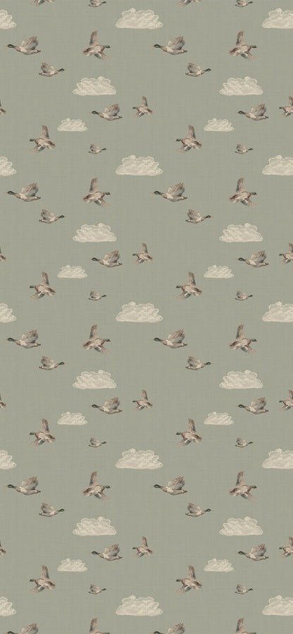 Flying Mallards Wallpaper