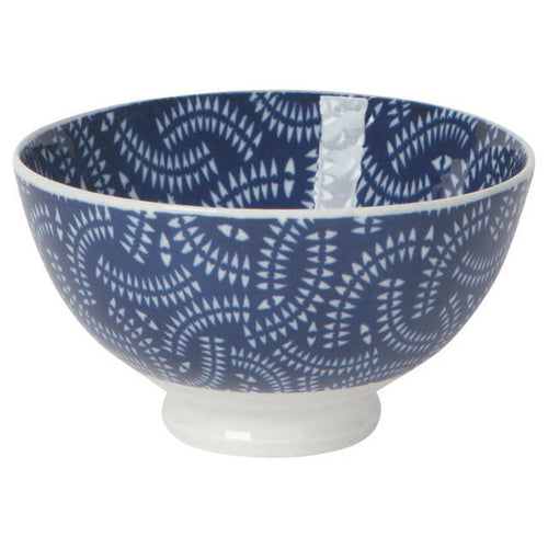 Indigo Geo 4" Stamped Bowl