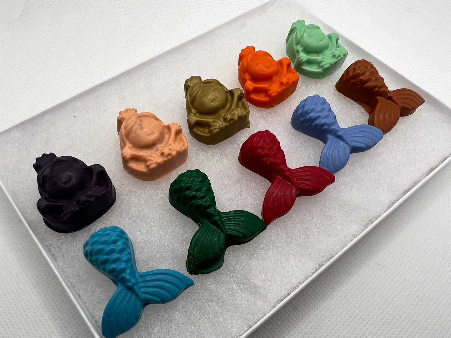 Beeswax Small Mermaid Crayons - Box of 10