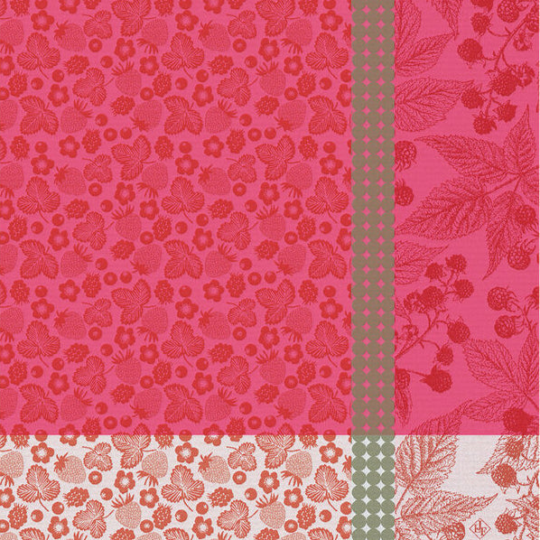 Le Jacquard Francais Tea Towel - Cueillette D'Ete - Red