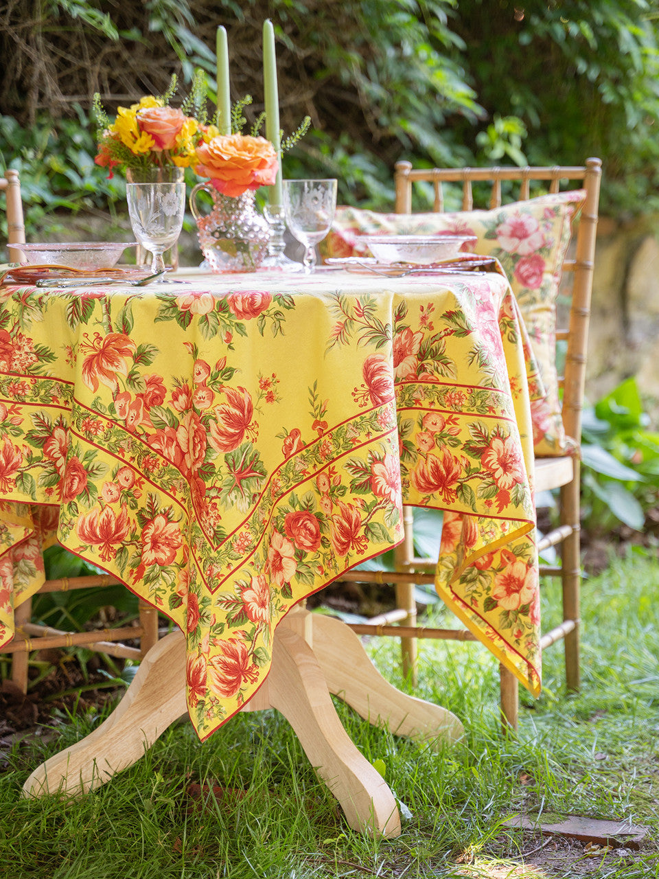 April Cornell – Rosemary Tablecloth, Yellow