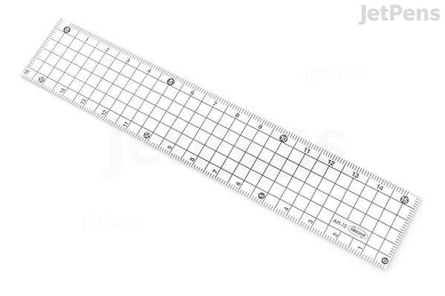 15 cm Clear Grid Ruler