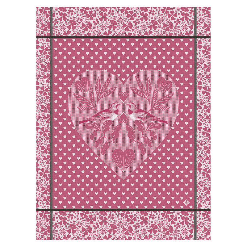 Le Jacquard Francais Tea Towel - Amour Pink