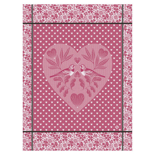 Le Jacquard Francais Tea Towel - Amour Pink
